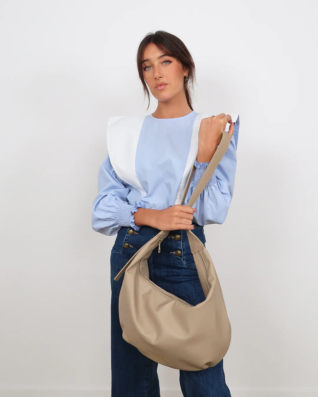 Bolso Plot Maxi Beige - Image 3