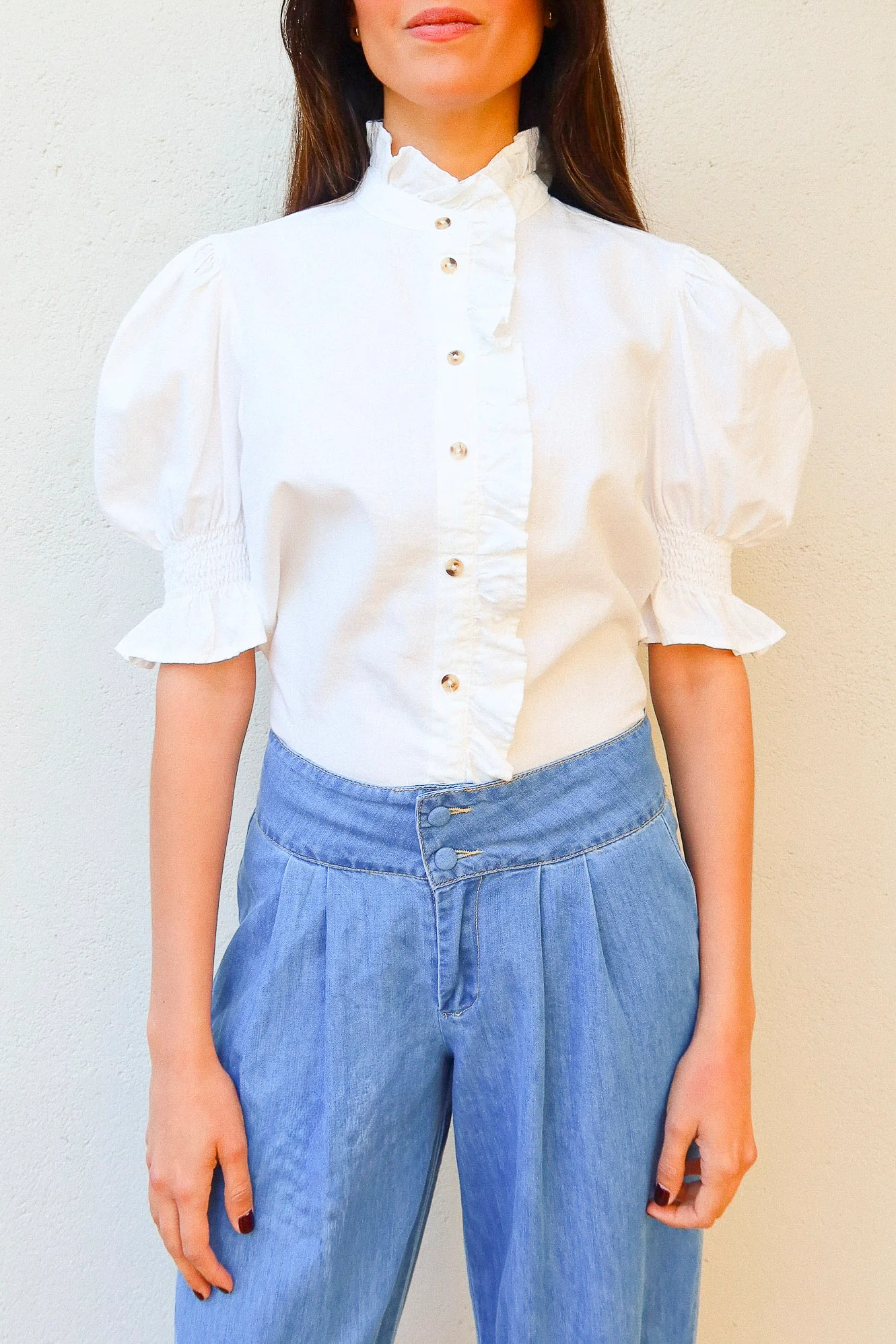 Camisa Nissa Blanco