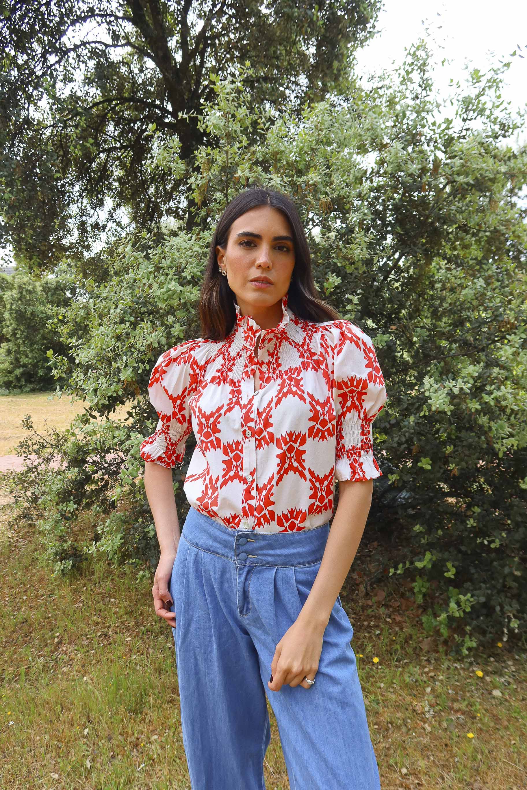 Camisa Ruché Tapet Rojo