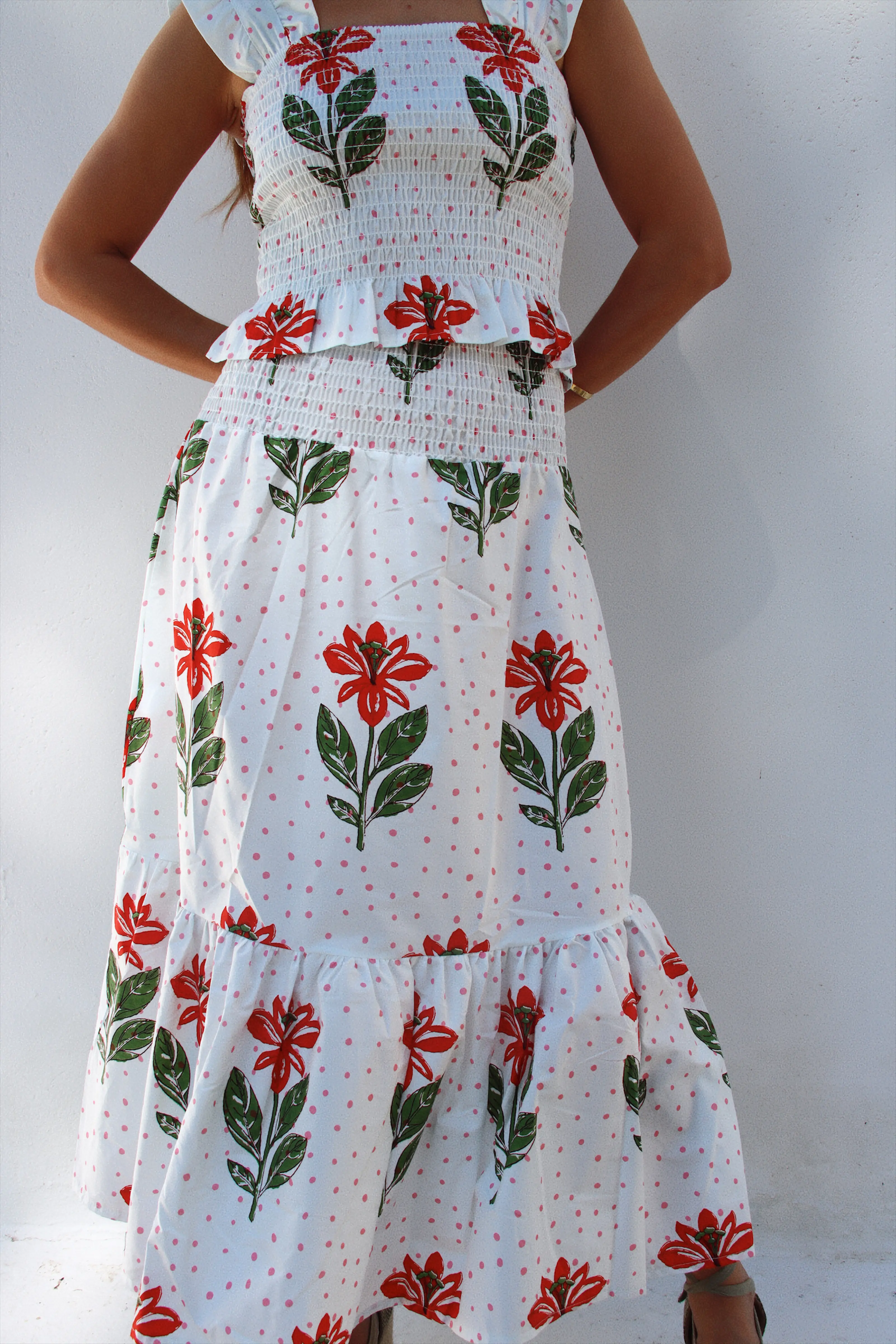 Falda Allet Polka Rosa