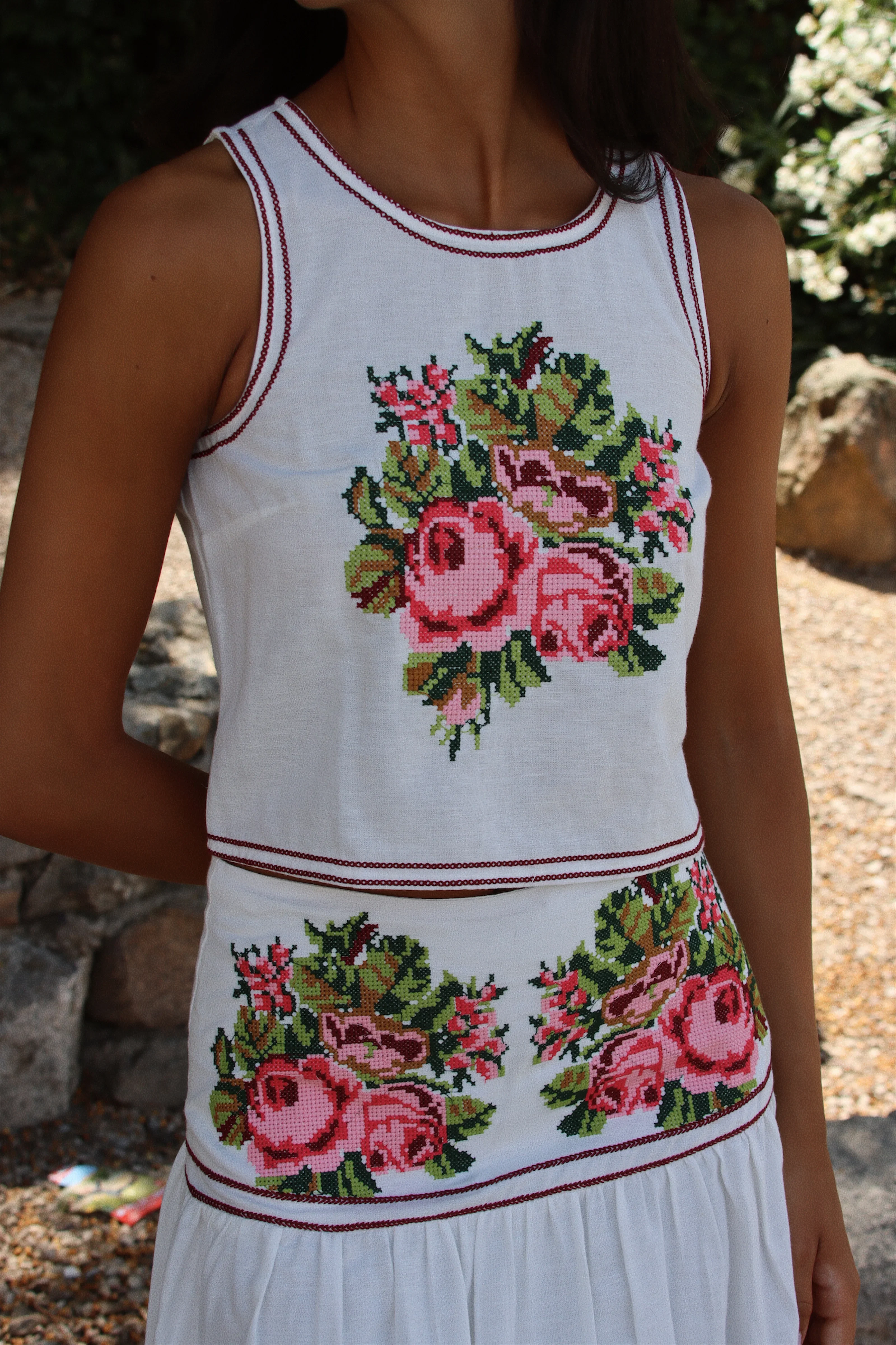 Falda Roots Blanco - Image 3