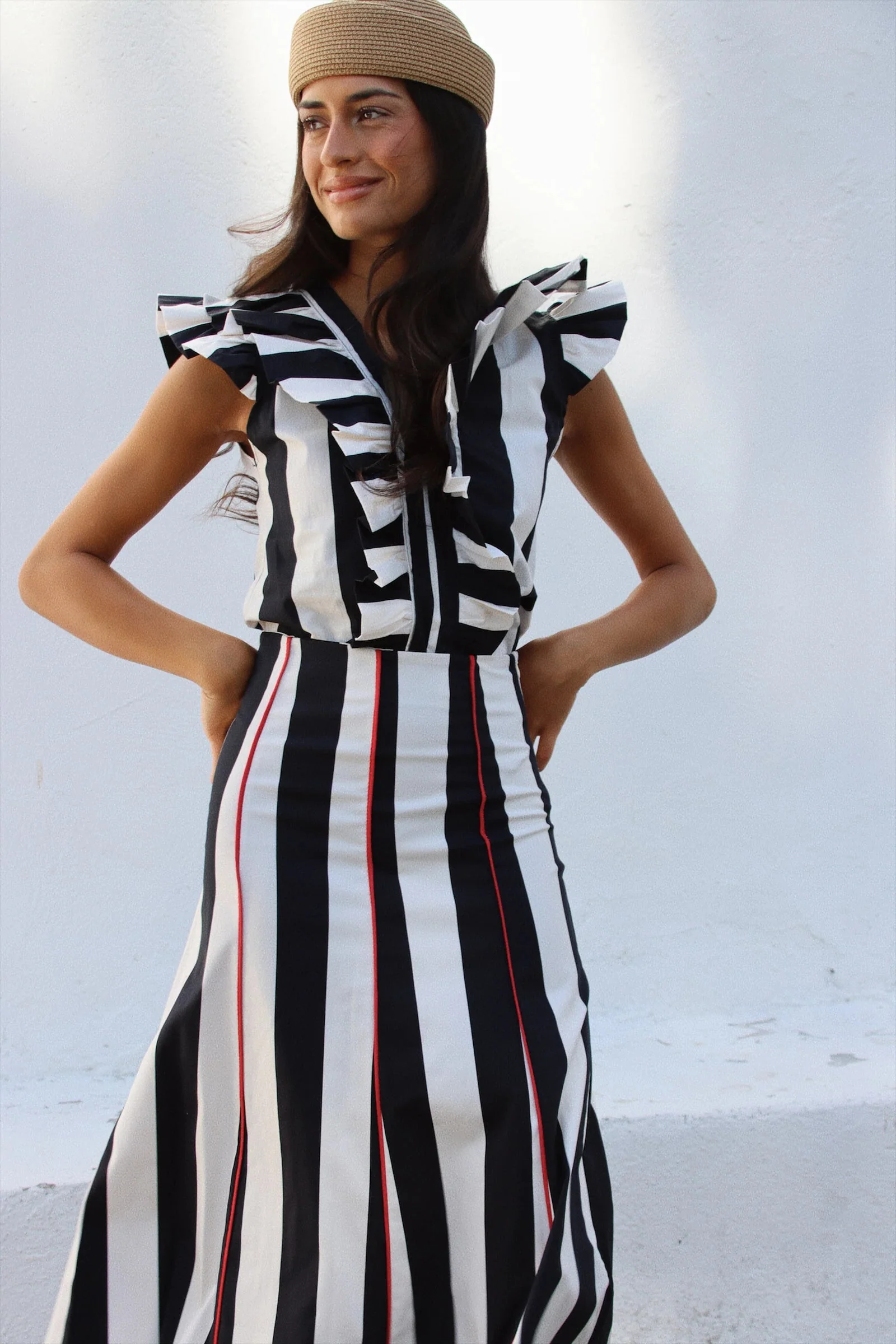 Blusa Smors Rayas Negro - Image 4