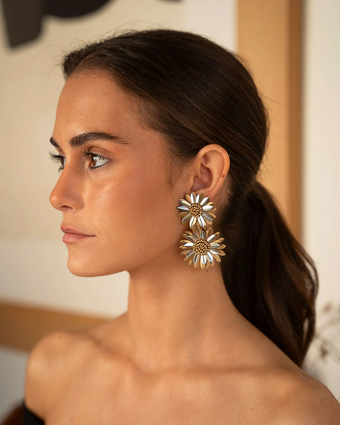 Pendientes Sinne Beige - Image 3