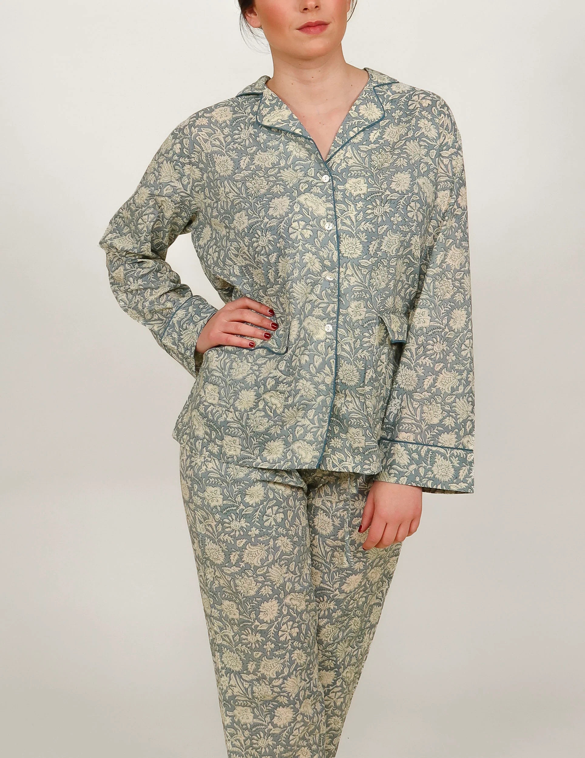 Pijama Vila Verde agua - Image 4