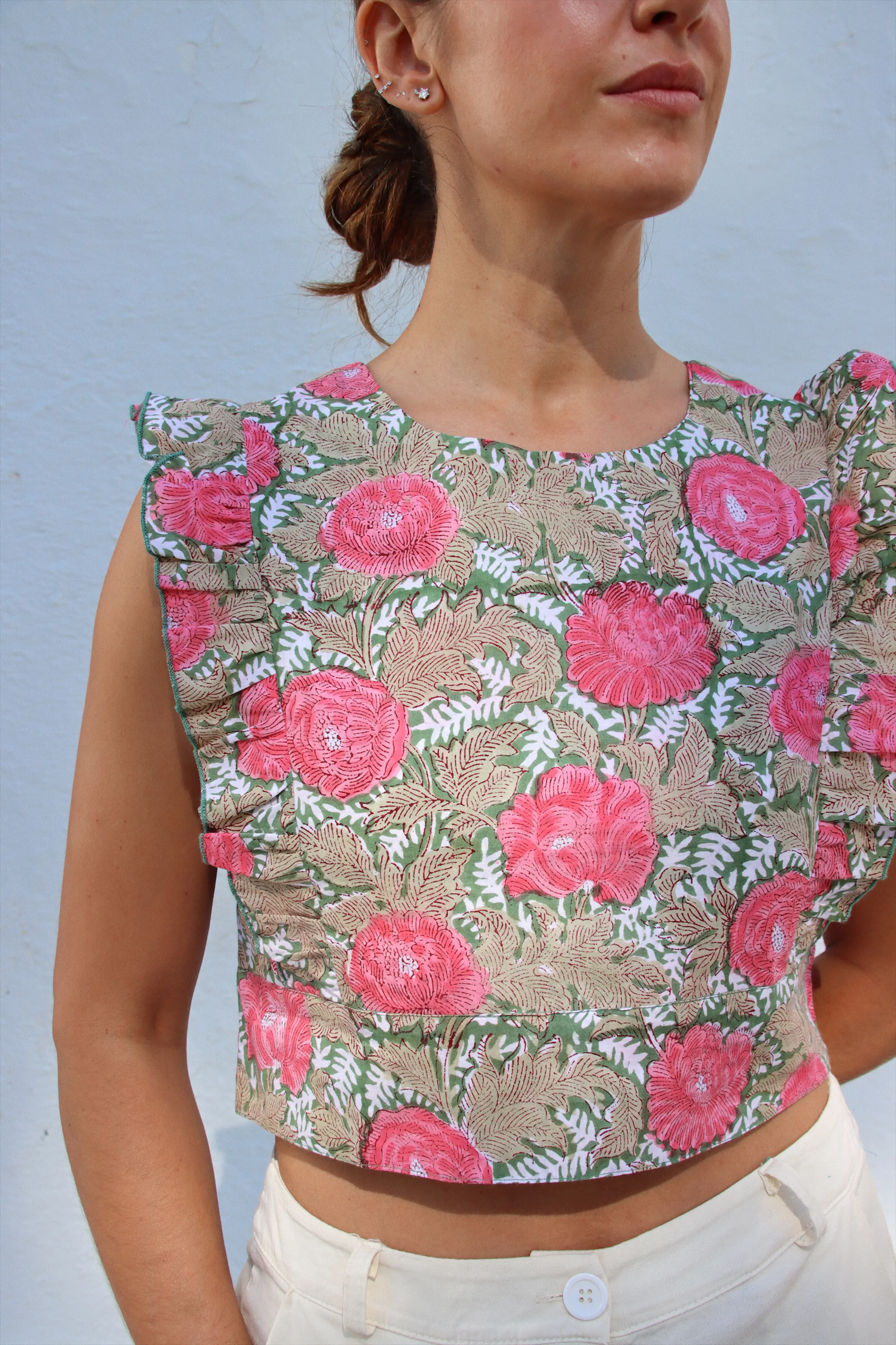 Top Frill Bloom Verde