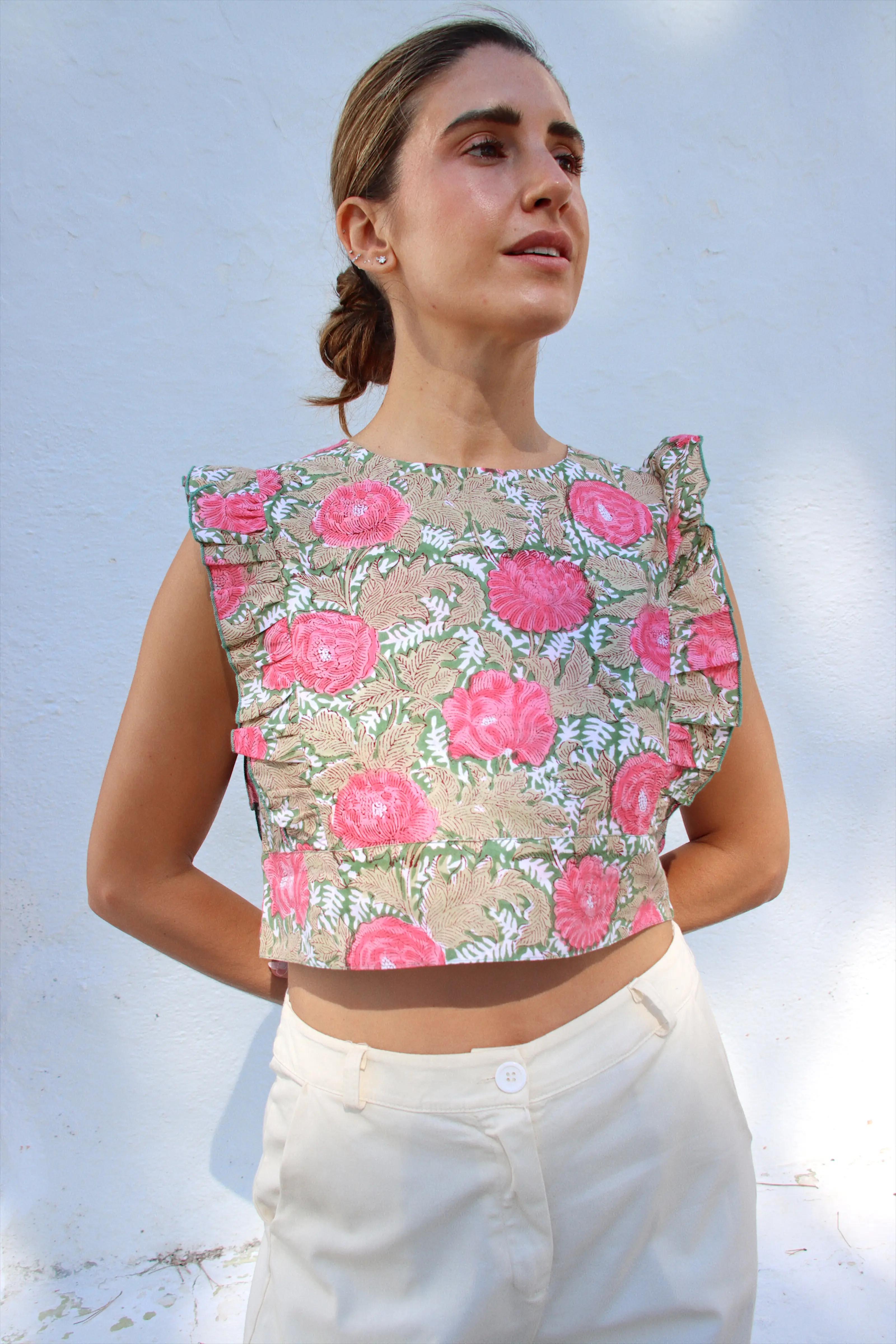 Top Frill Bloom Verde - Image 3