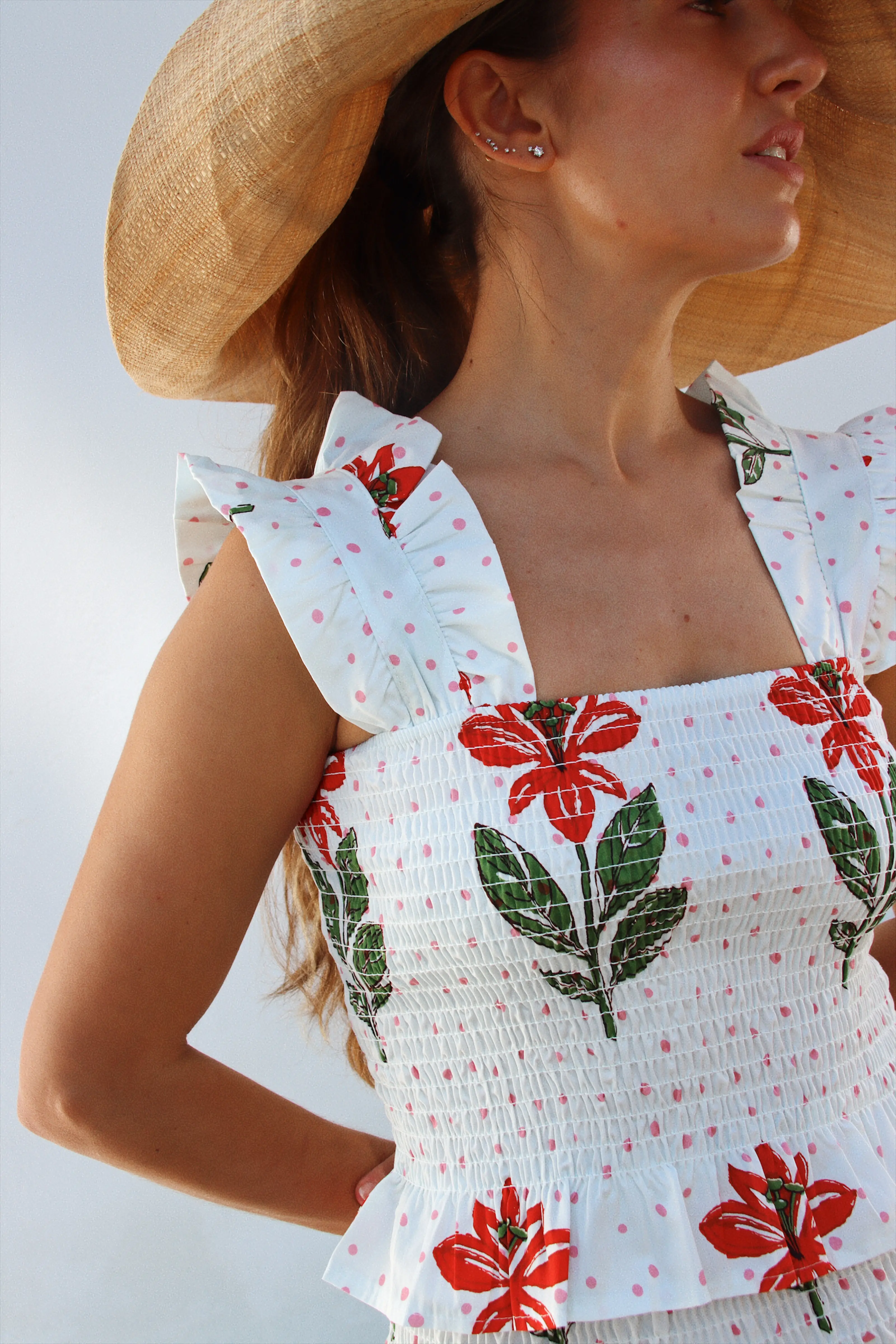 Top Volss Polka Rosa