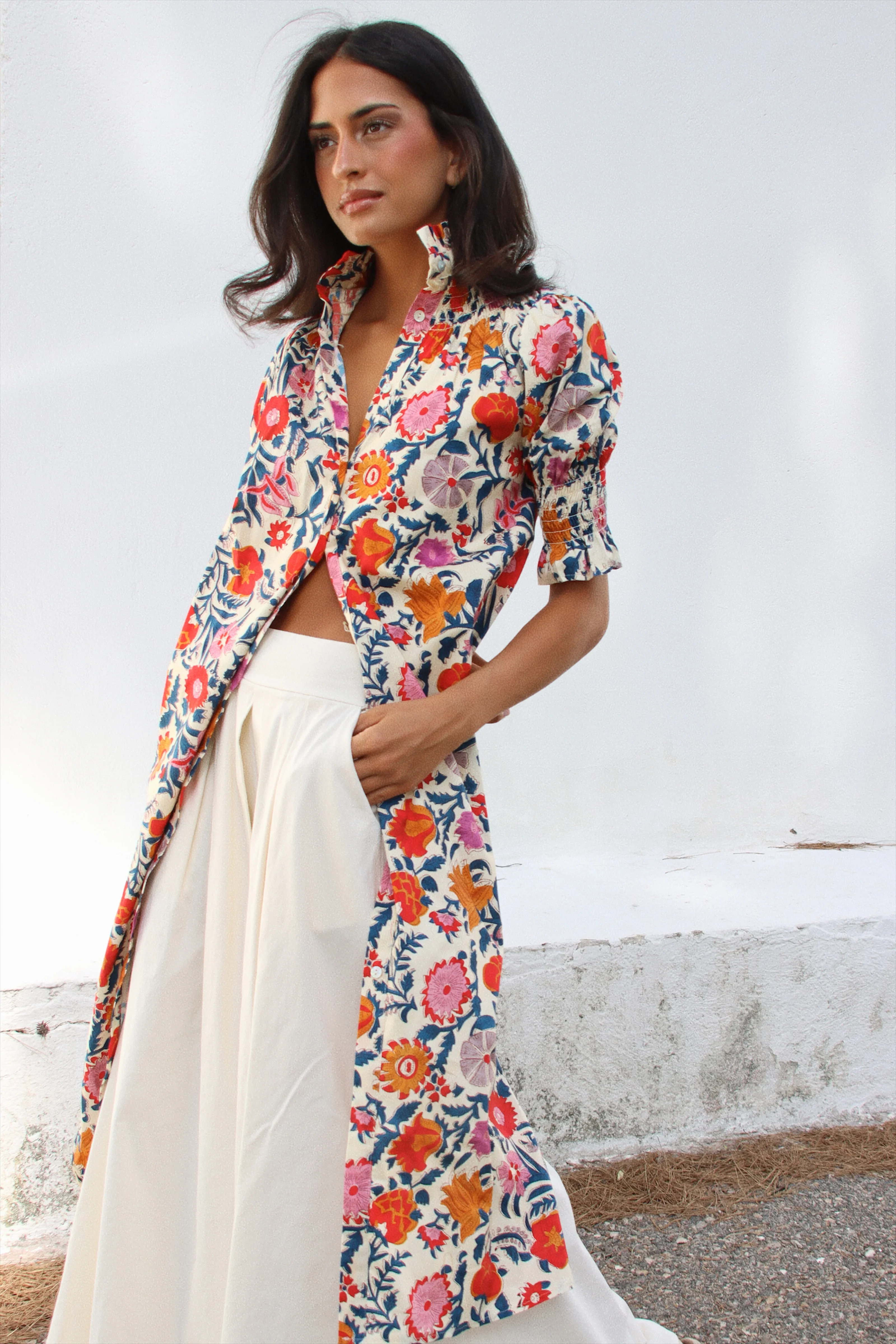Vestido Ruché Bloom Multicolor - Image 4