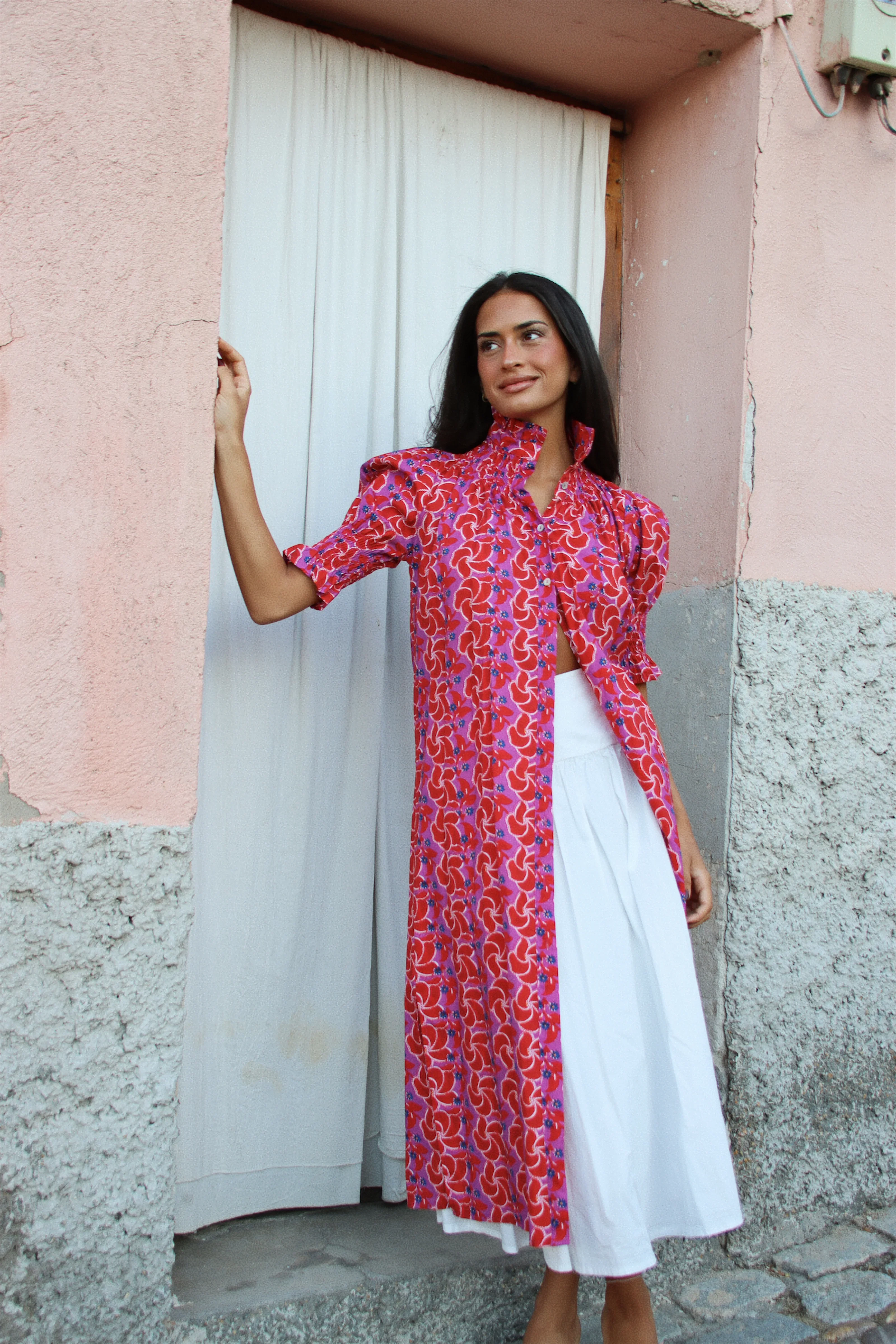 Vestido Ruché Hitch Rojo - Image 6