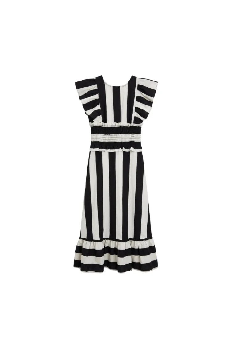 Vestido Snap Rayas Negro - Image 6