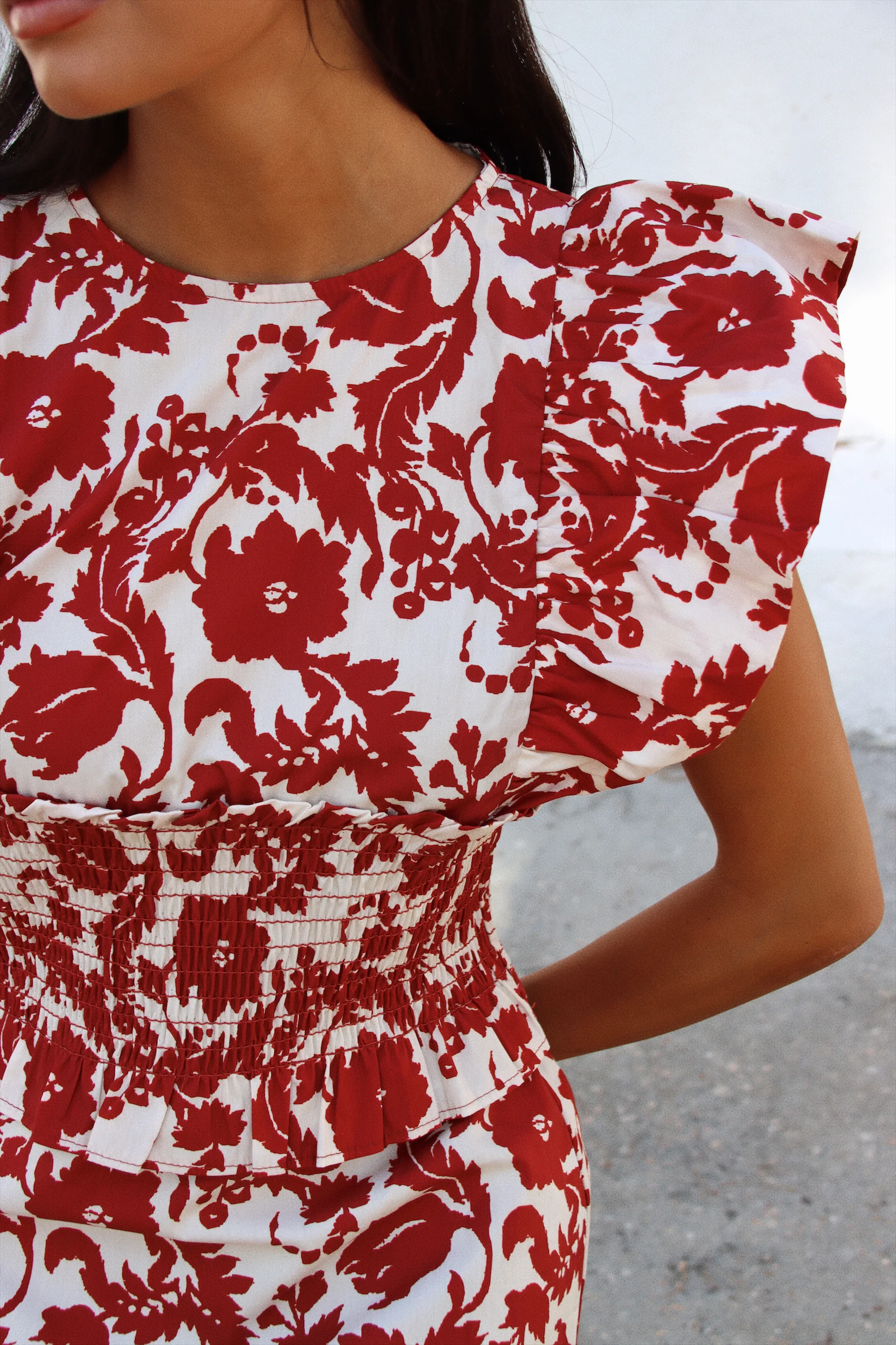 Vestido Snap Tapet Burdeos - Image 2