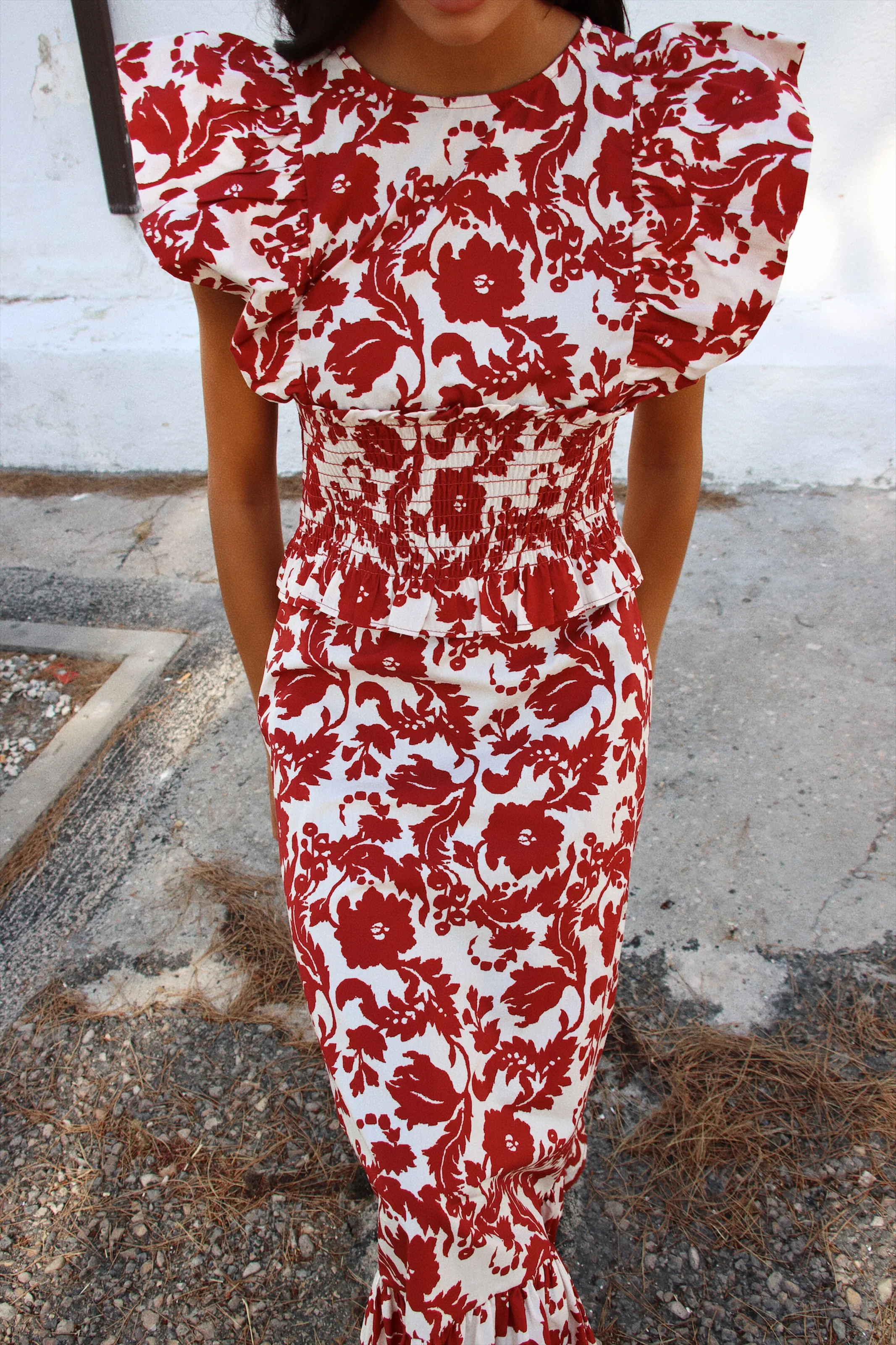 Vestido Snap Tapet Burdeos - Image 4